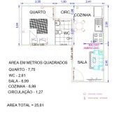 MODALIDADE PRONTA COMPLETA - KITNET HUMAITÁ