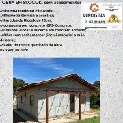 Casa em BLOCOK, SEM ACABAMENTO - Blocok estrutural