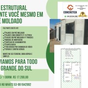 KIT ESTRUTURAL EM PRÉ MOLDADO 37M2 - 2 dormitórios verde, 37m2